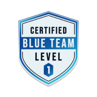 Blue Team Level 1 (BTL1) certified